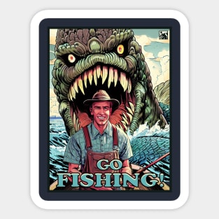 Go Fishing! Sticker